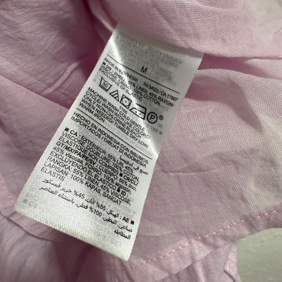 Old Navy M‎ Purple Ruffle Smocked Bodice Midi Dress Sundress Summer Casual - Picture 7 of 10